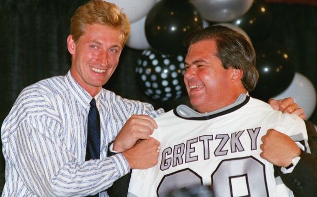 Wayne Gretzky and Bruce McNall had a high time with Golden Pheasant. (LA Kings photo)