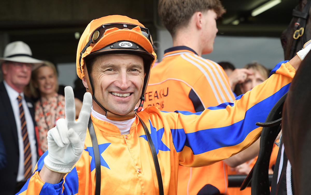 Career landmark for Opie Bosson at Te Rapa. Photo: Kenton Wright (Race Images)