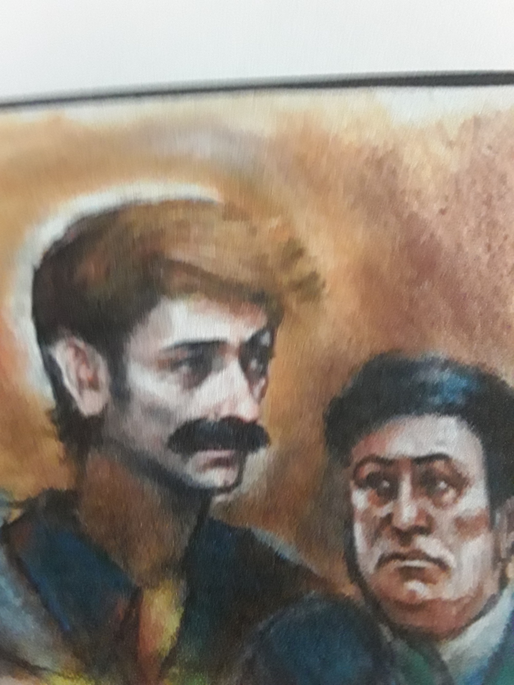 Court portrait: Buddy Jacobson at his trial with his attorney Jack Evseroff. Illustration supplied by author