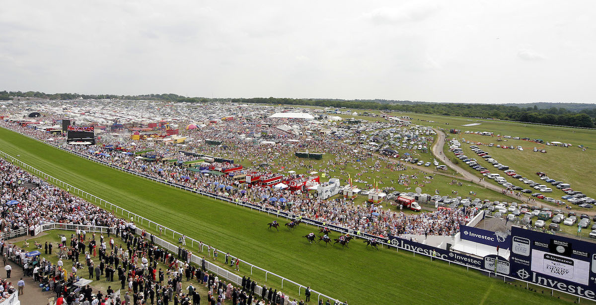 Object #1: the scene at Epsom Downs on Derby Day, where Colonel Meriwether Lewis Clark liked what he saw in the 19th Century. Photo: Dan Abraham / focusonracing.com