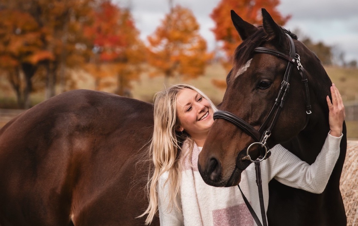 Juan Pablo: ‘the kindest, quietest horse I have ever been around,’ says Holly Simkins. Photo: Autumn Purdy