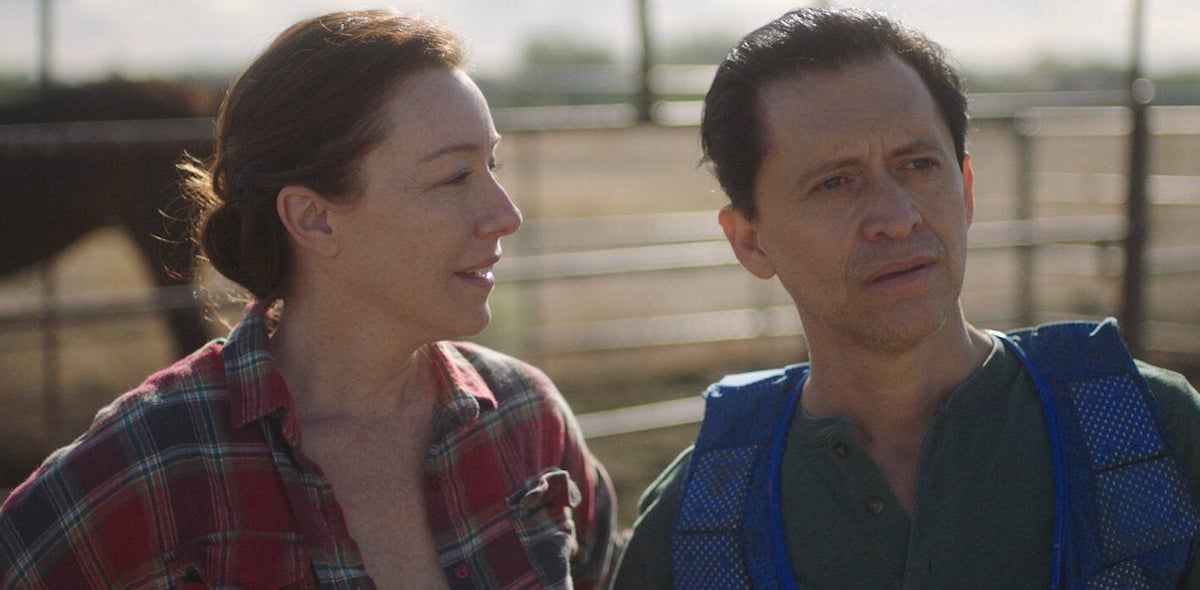 Molly Parker and Clifton Collins, Jr., as trainer and jockey at the heart of the story. Photo: Sony Pictures