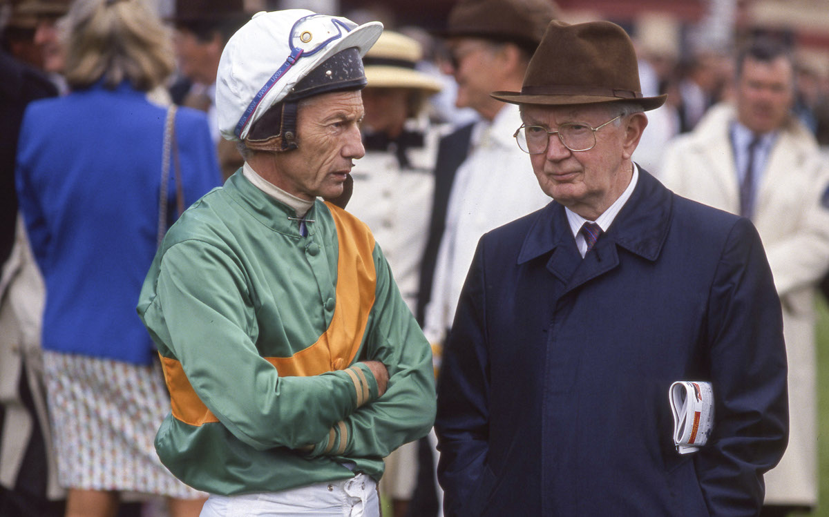 Global pioneer: Vincent O’Brien (right) pictured with his old sparring partner Lester Piggott. Photo: Mark Cranham / focusonracing.com