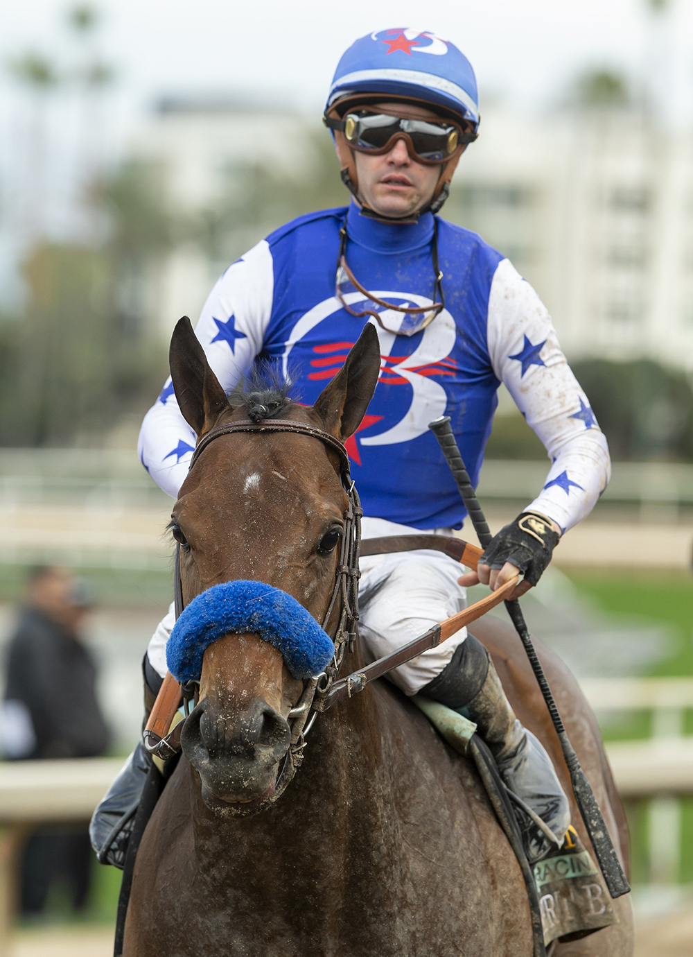 Flavien Prat on Nysos: jockey has climbed into TRC Top 3. Photo: Benoit