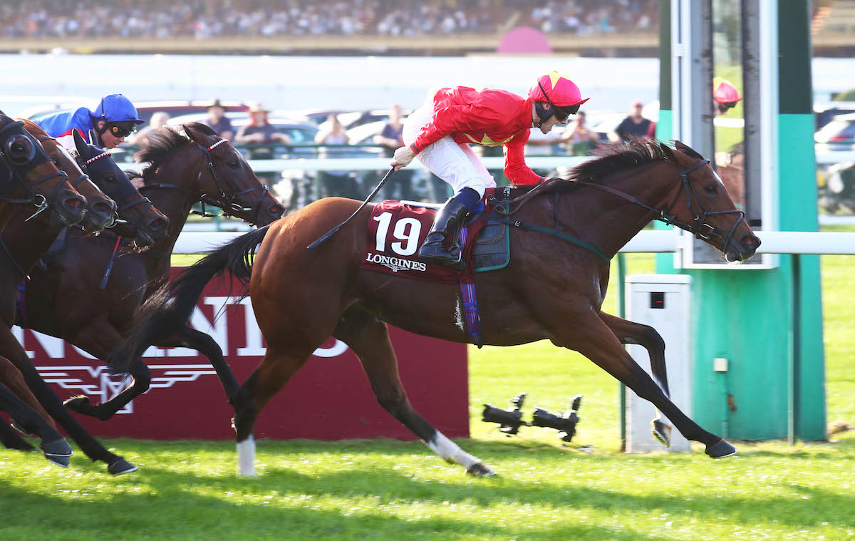 Highfield Princess lands her fourth G1 success under Jason Hart in last year’s Prix de l’Abbaye. Photo: Scoopdyga/focusonracing.com