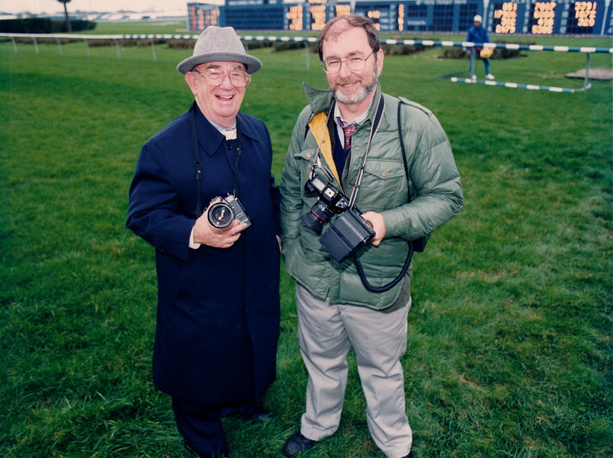 Photo dynasty: Lou Hodges Jr. (right) and father Lou Hodges Sr. Photo supplied