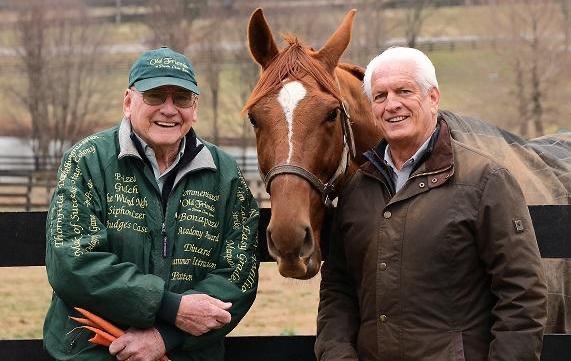Old friends at Old Friends: Michael Blowen, Red Knight and John Nicholson. Photo: Mary Greene