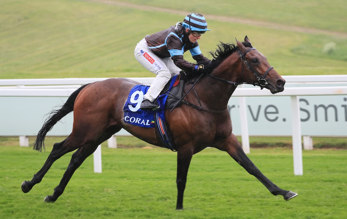Career highlight: Corazon Espinado scores at Epsom under Hollie Doyle in June 2021. Photo: Mark Cranham / focuonracing.com