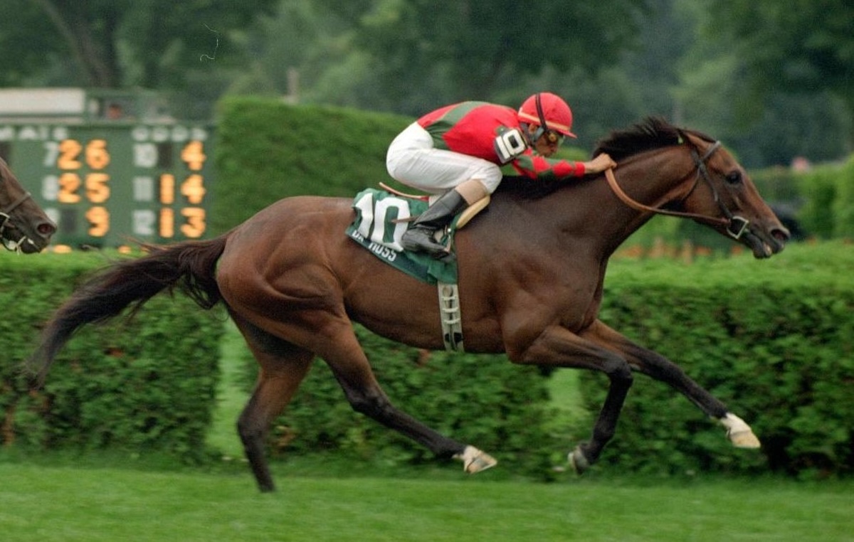 Da Hoss was at the peak of form in winning the 1996 Fourstardave Stakes at Saratoga. (Coglianese photo)