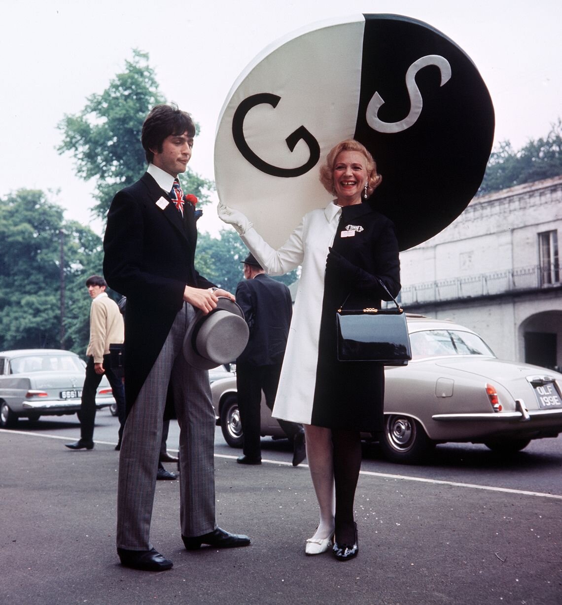 One of a kind: Gertrude Shilling with her son David, the hat designer responsible for her Royal Ascot headwear.