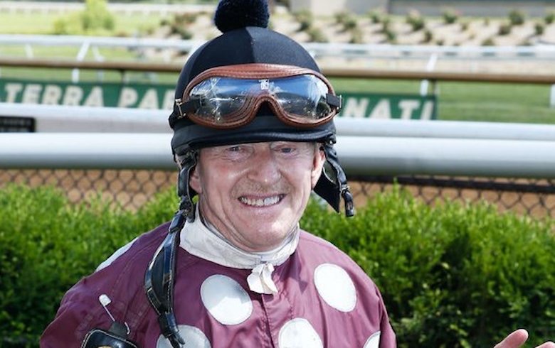 Iron Man: Perry Ouzts, a jockey for more than 50 years. Photo: Coady Media