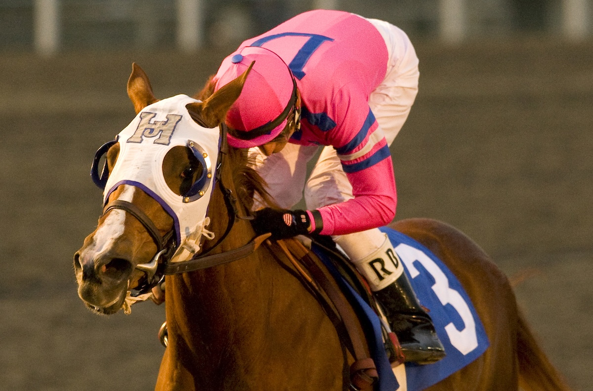 Blind Luck wrapped up her two-year-old season winning the Hollywood Starlet by a whopping seven lengths (Benoit photo) 