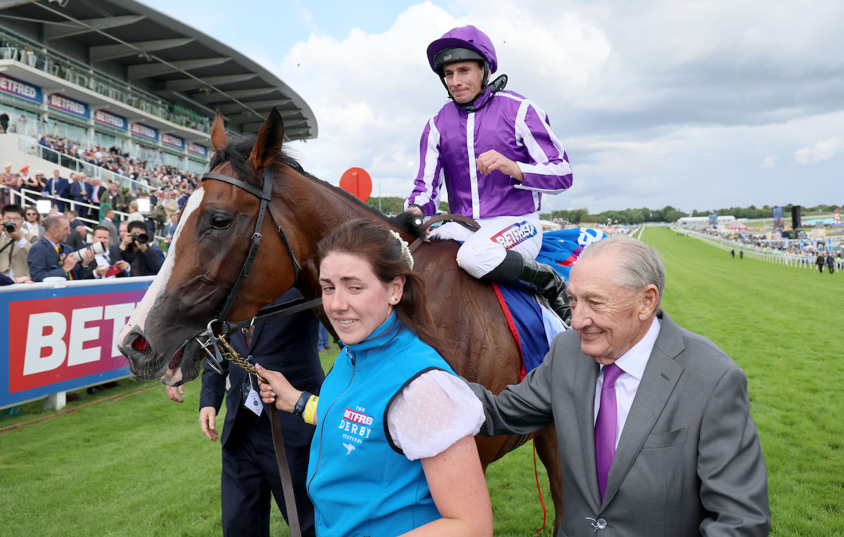 Glittering advert: Orby sales topper Minnie Hauk after winning the Oaks at Epsom. Photo: Dan Abraham / focusonracing.com