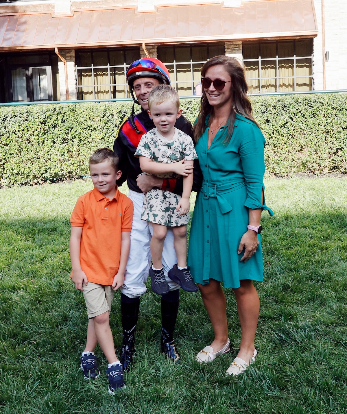 Ben Curtis and family at Keeneland. Photo: Keeneland
