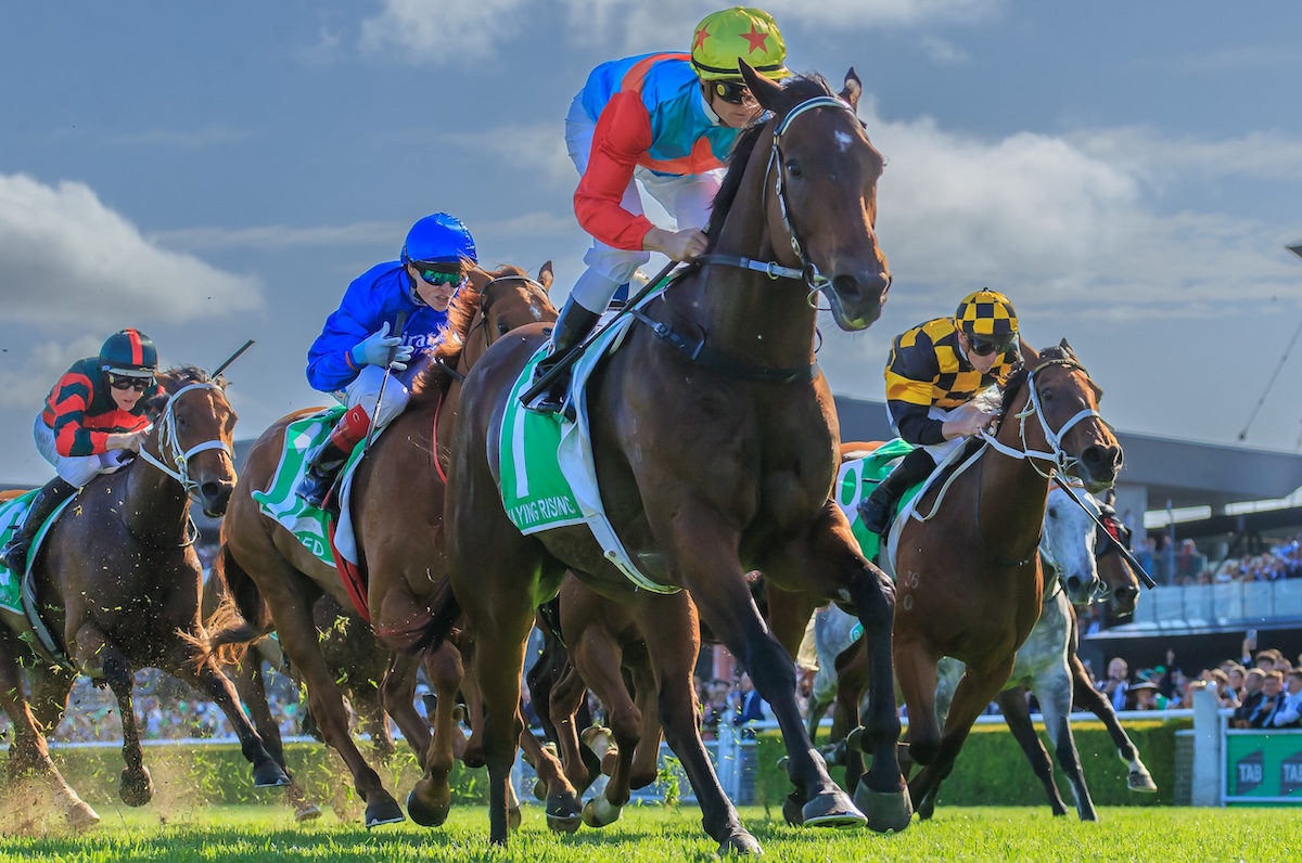 Away success: Ka Ying Rising (Zac Purton) wins the Everest. Photo: HKJC