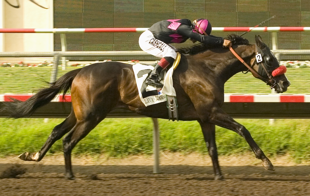 The Pacific Classic at Del Mar was next to fall during Lava Man's remarkable 2006 campaign. (Benoit photo).