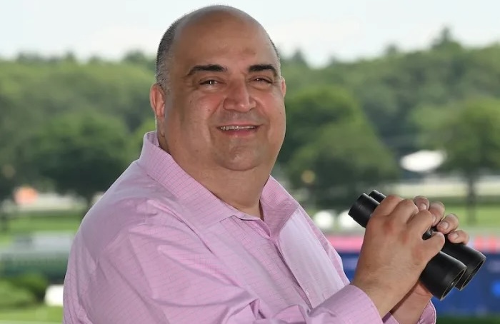 Frank Mirahmadi: Voice of Saratoga. Photo: NYRA / Coglianese