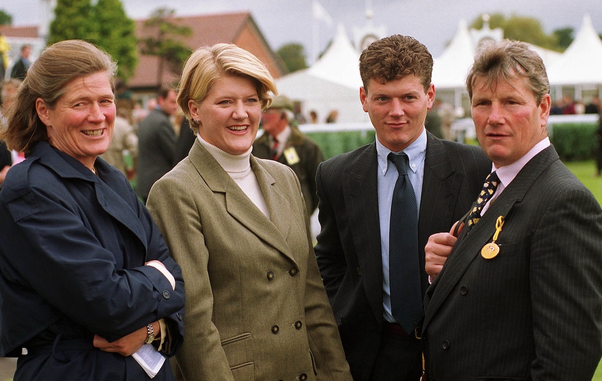 Family man: Ian Balding (right) with (l-r) wife Emma, daughter Clare and son Andrew in 1999. Photo: Cranham Photo / focsonracing.com