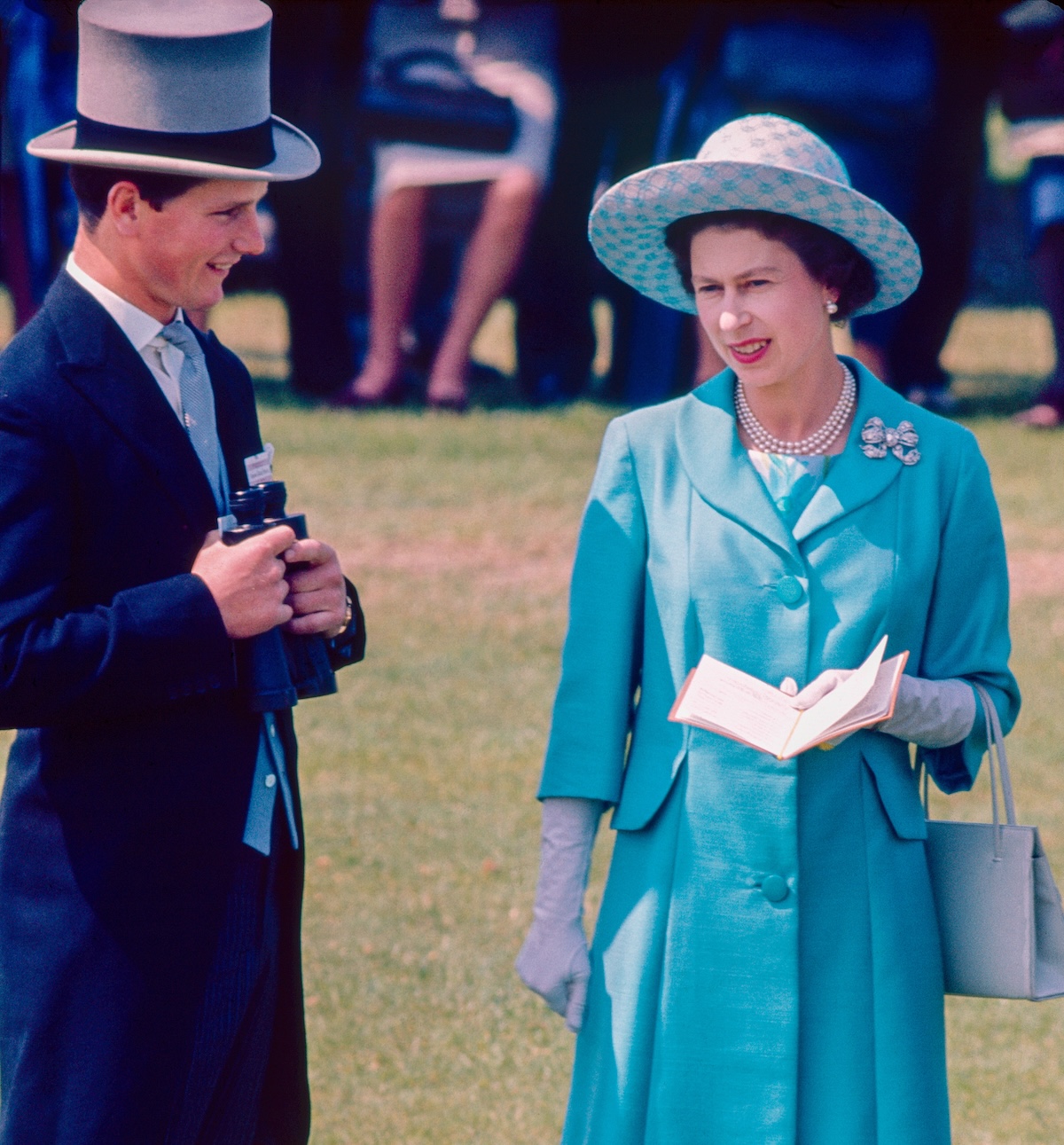 Royal appointment: A young Ian Balding with Queen Elizabeth II at Epsom in 1965. Photo: Cranham Photo / focusonracing.com
