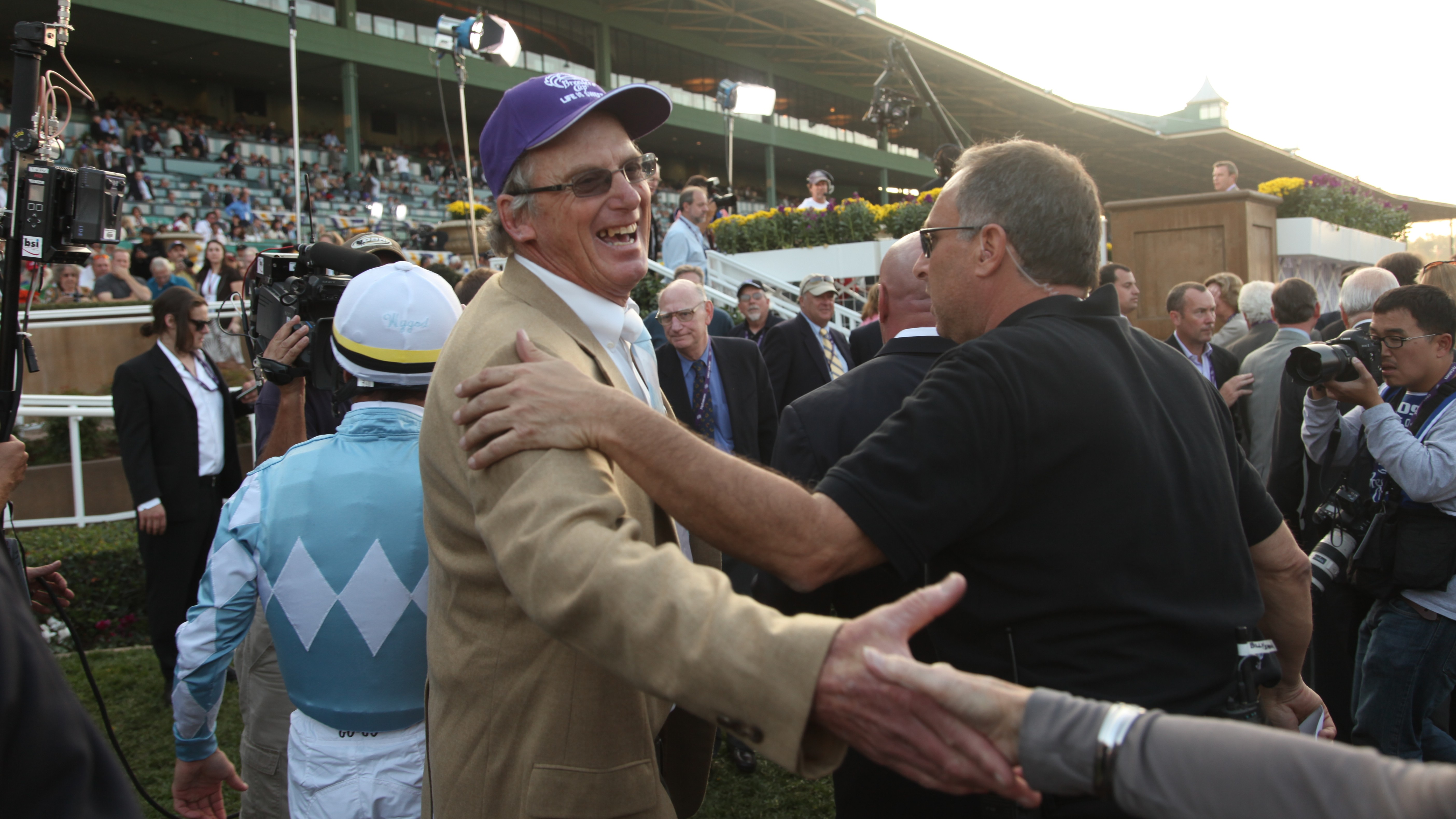 Shirreffs congratulated after a Zenyatta triumph at the Breeders’ Cup: Photo: Breeders’ Cup