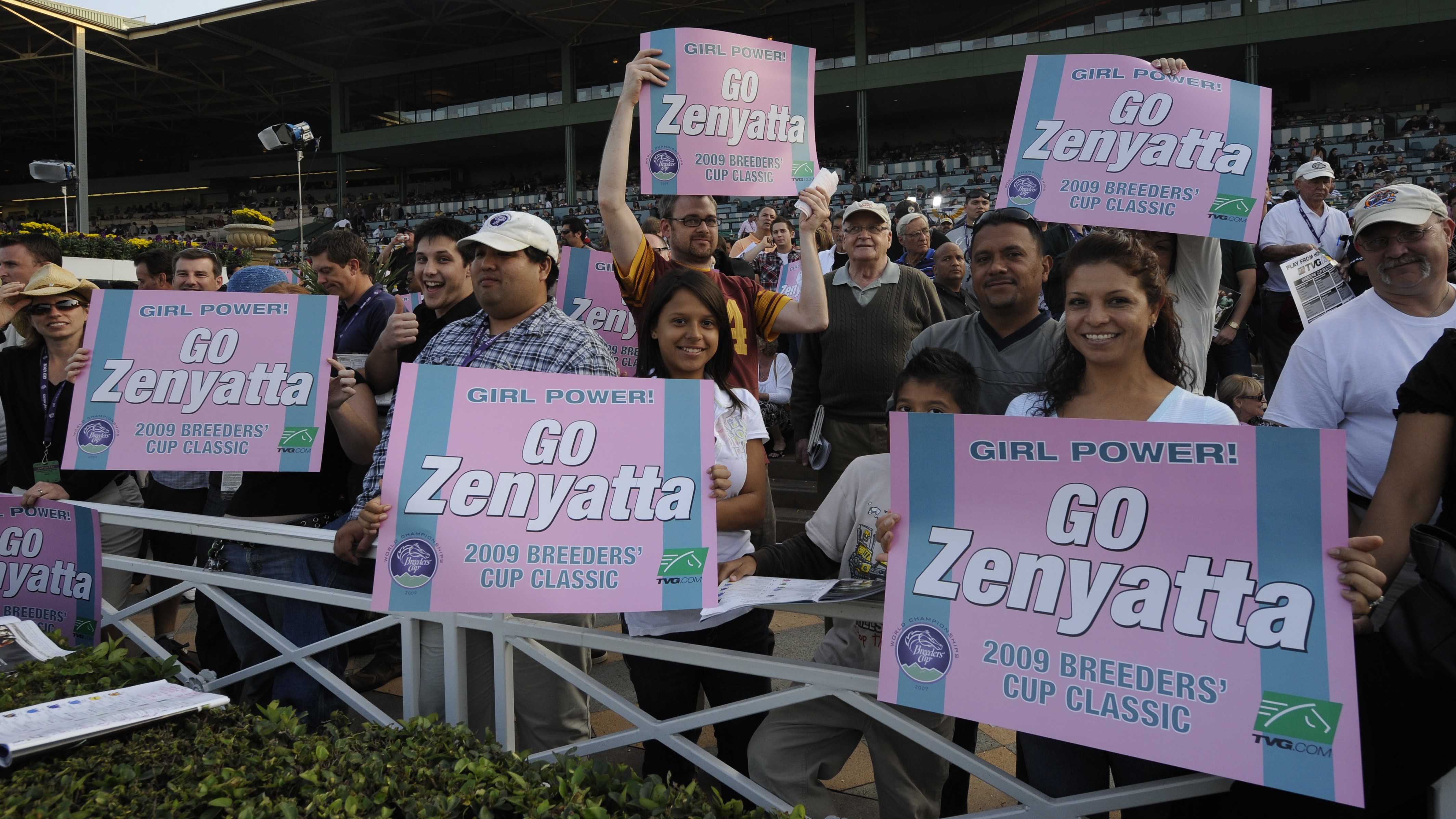 Zenyatta’s fan base out in force. Photo: Breeders’ Cup