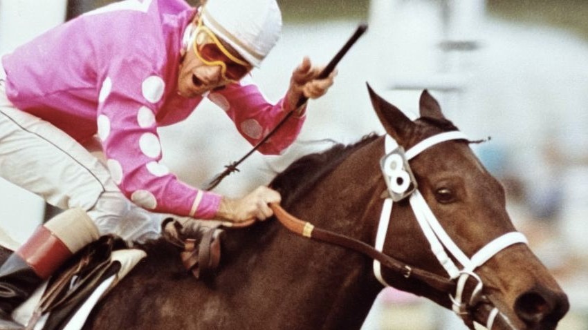 Gary Stevens and In Excess were a formidable team. Photo: courtesy of Santa Anita Park, provided by Edward Kip Hannan & Roberta Weiser