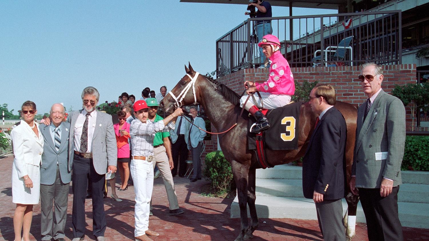 Gary Stevens and In Excess were a formidable team - courtesy of Santa Anita Park, provided by Edward Kip Hannan & Roberta Weiser