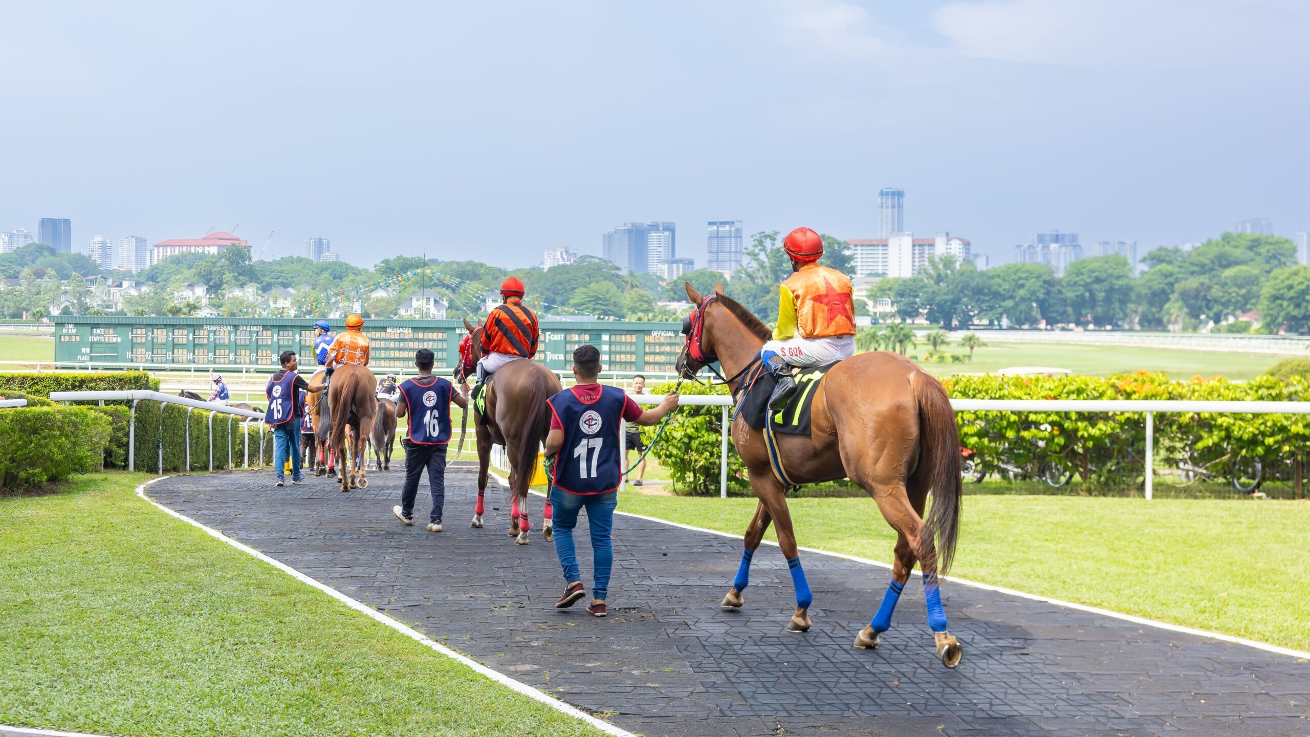 Horses at the now closed Penang. Photo: Penang Turf Club