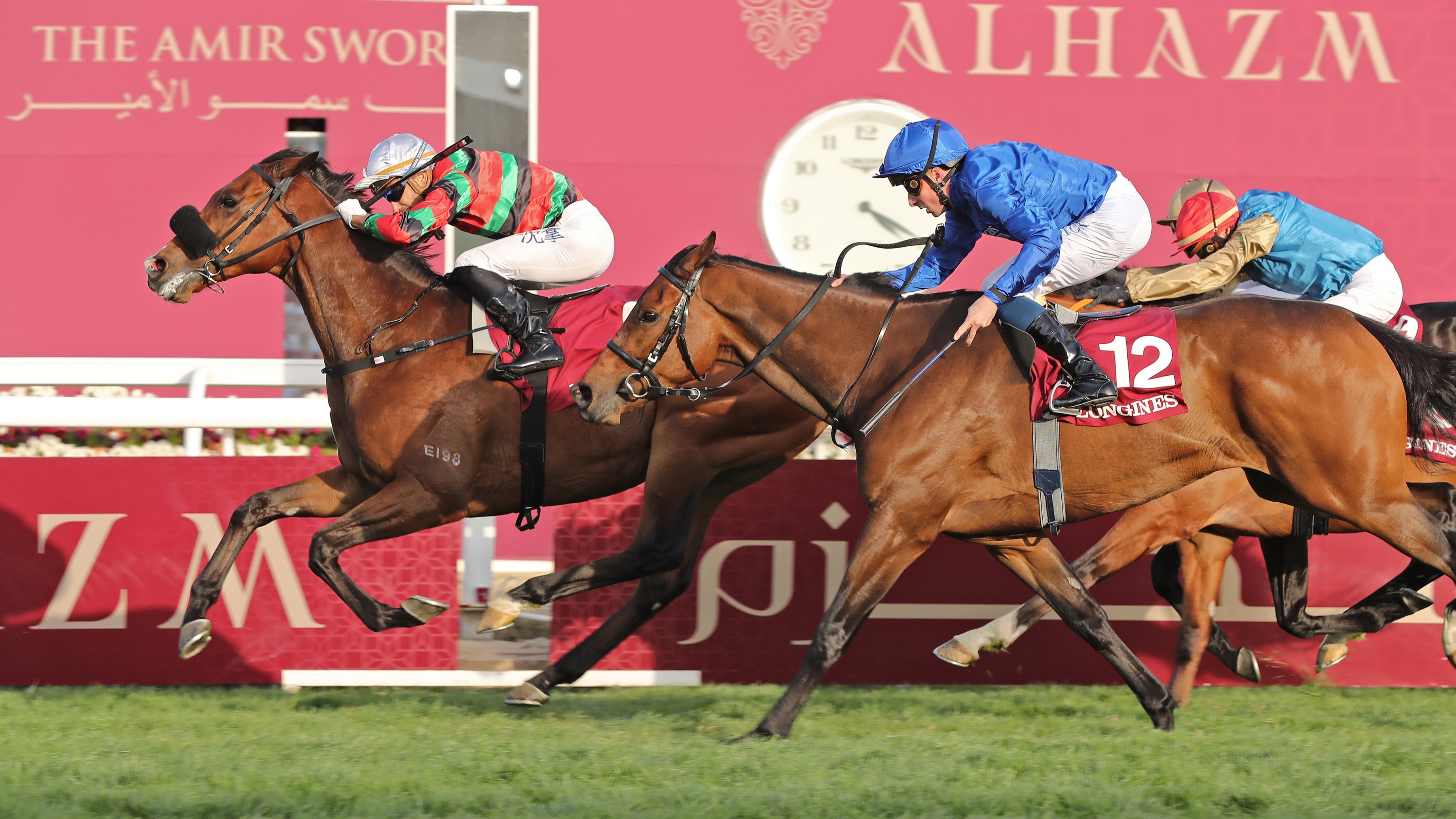 Hong Kong’s Russian Emperor wins the Amir Trophy from Warren Point in 2023. Photo: Debbie Burt
