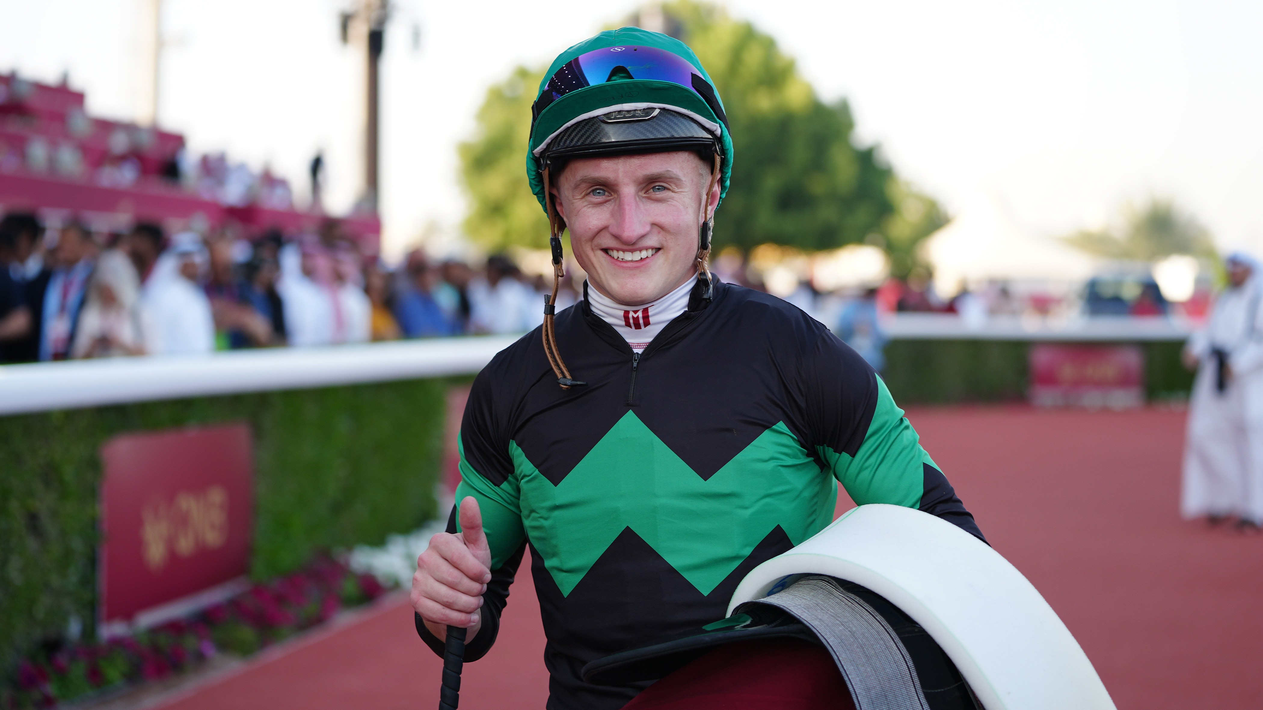 Tom Marquand, who rode Deep Monster to success in the HH The Amir Trophy. Photo: Debbie Burt