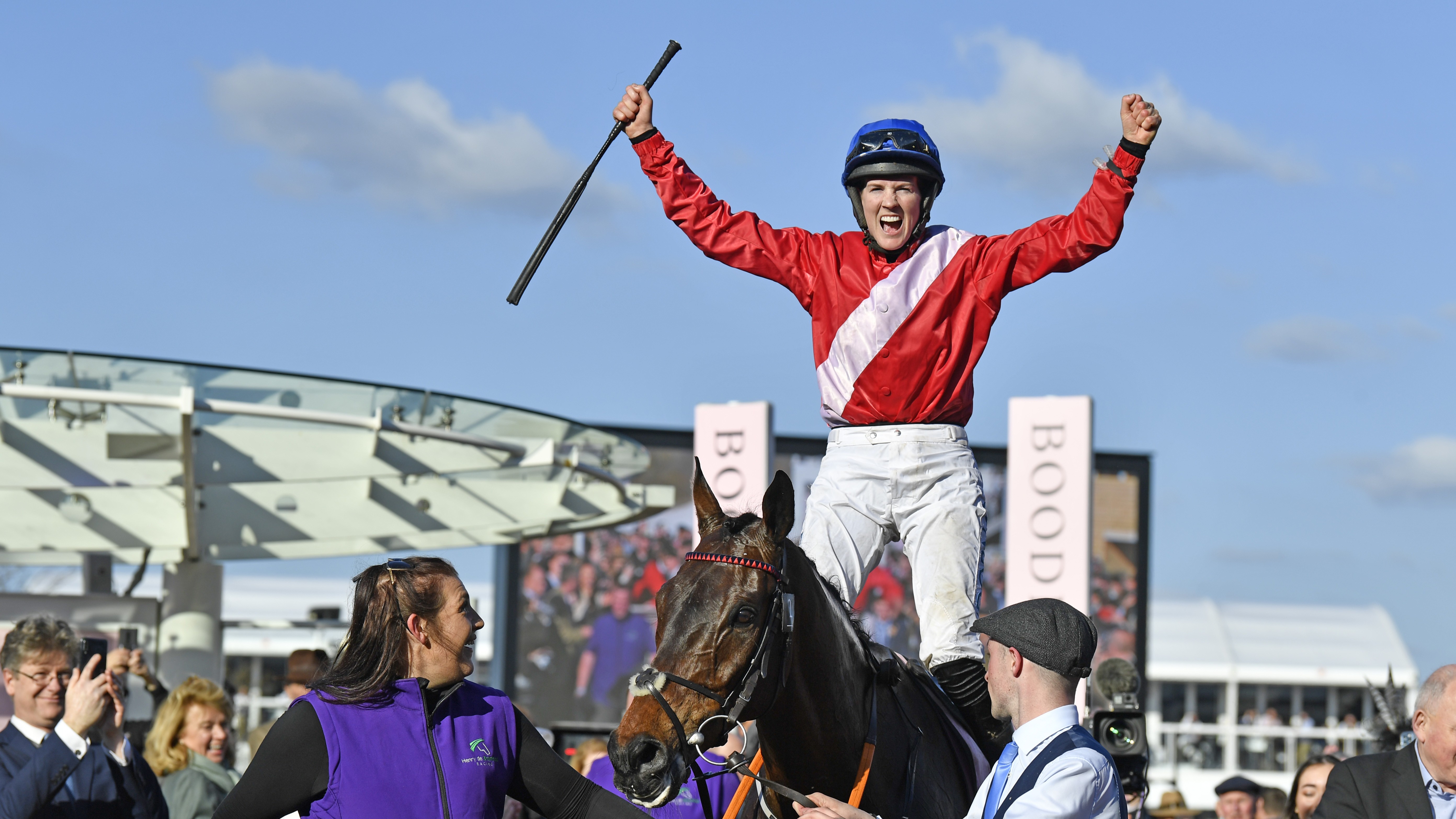 Blackmore after winning the Gold Cup on A Plus Tard in 2022. Photo: Francesca Altoft/focusonracing.com