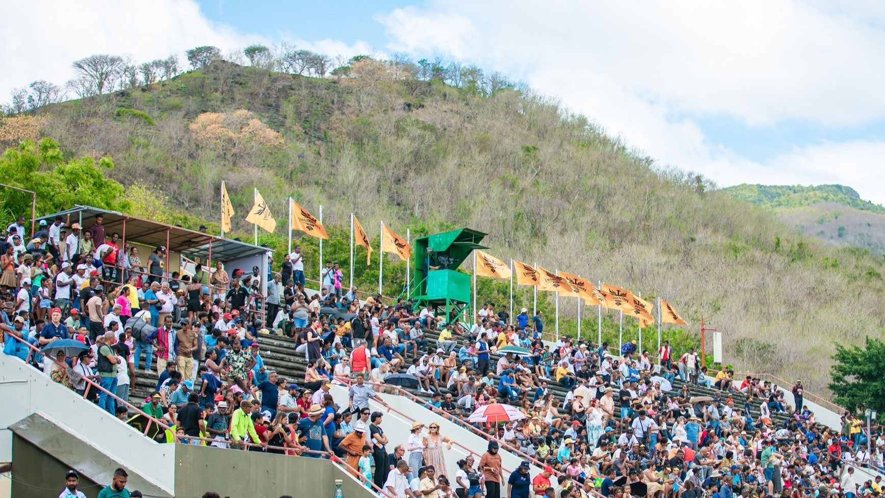Crowds take in the action at Champ de Mars. Photo: MTCJC